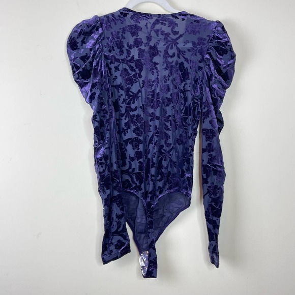 Free People Purple Deep Sea Combo Magic Hour Bodysuit NWT Size Small - Picture 3 of 9